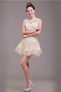 Elegant Short Jewel Prom Evening Cocktail Homecoming Dresses ED010610