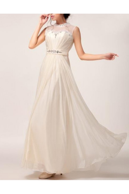 A-Line Beaded Jewel Long Chiffon Prom Evening Formal Party Dresses ED010614 A-Line Beaded Jewel Long Chiffon Prom Evening Formal Party Dresses ED010614