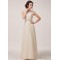 A-Line Beaded Jewel Long Chiffon Prom Evening Formal Party Dresses ED010614