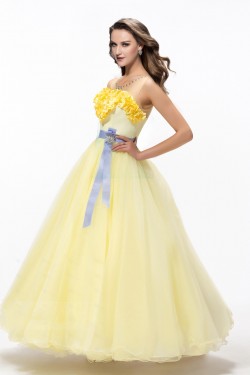 Long Yellow Prom Evening Formal Party Dresses ED010616