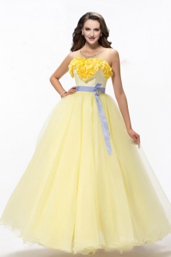Long Yellow Prom Evening Formal Party Dresses ED010616