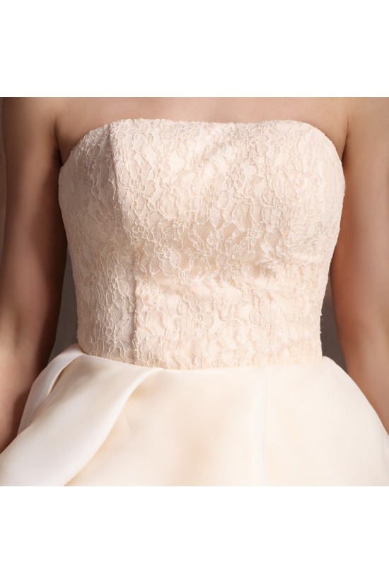 Short Strapless Lace Prom Evening Cocktail Homecoming Dresses ED010617 Short Strapless Lace Prom Evening Cocktail Homecoming Dresses ED010617
