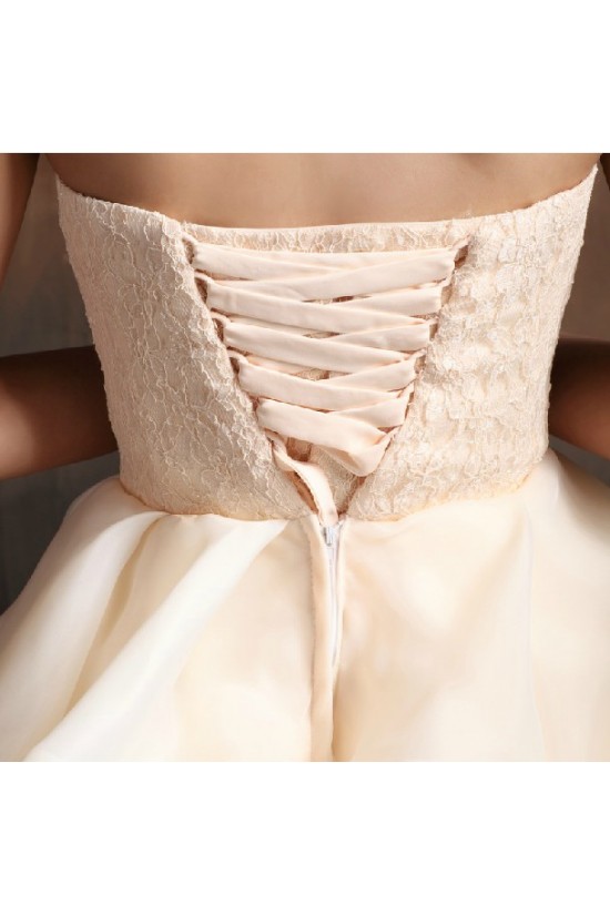 Short Strapless Lace Prom Evening Cocktail Homecoming Dresses ED010617 Short Strapless Lace Prom Evening Cocktail Homecoming Dresses ED010617