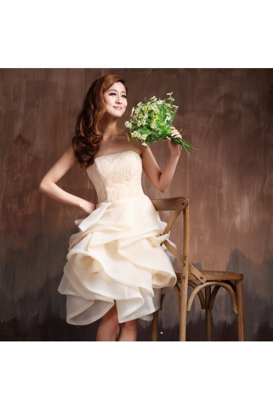 Short Strapless Lace Prom Evening Cocktail Homecoming Dresses ED010617 Short Strapless Lace Prom Evening Cocktail Homecoming Dresses ED010617