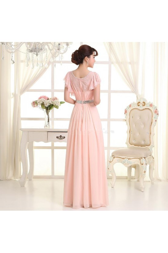 A-Line One-Shoulder Beaded Long Pink Lace and Chiffon Prom Evening Formal Party Dresses ED010621 A-Line One-Shoulder Beaded Long Pink Lace and Chiffon Prom Evening Formal Party Dresses ED010621