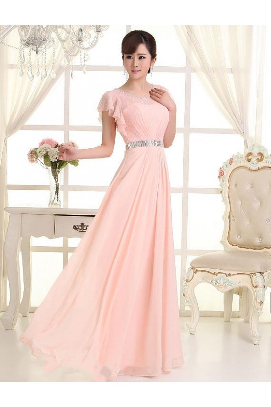 A-Line One-Shoulder Beaded Long Pink Lace and Chiffon Prom Evening Formal Party Dresses ED010621 A-Line One-Shoulder Beaded Long Pink Lace and Chiffon Prom Evening Formal Party Dresses ED010621