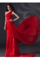 A-Line One-Shoulder Long Red Chiffon Prom Evening Formal Party Dresses ED010622 A-Line One-Shoulder Long Red Chiffon Prom Evening Formal Party Dresses ED010622