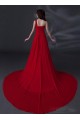 A-Line One-Shoulder Long Red Chiffon Prom Evening Formal Party Dresses ED010622 A-Line One-Shoulder Long Red Chiffon Prom Evening Formal Party Dresses ED010622