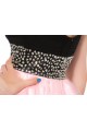 A-Line Sweetheart Beaded Black Pink Short Chiffon Prom Evening Cocktail Homecoming Party Dresses ED010624