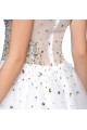 Modest Short White Beaded Prom Evening Cocktail Homecoming Party Dresses ED010628