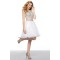 Modest Short White Beaded Prom Evening Cocktail Homecoming Party Dresses ED010628