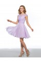 A-Line Short Jewel Beaded Chiffon Prom Evening Cocktail Homecoming Party Dresses ED010632