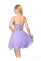 A-Line Strapless Short Beaded Prom Evening Cocktail Homecoming Party Dresses ED010639