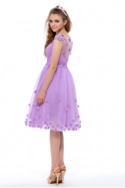 A-Line Knee-Length Short Prom Evening Formal Party Dresses ED010646