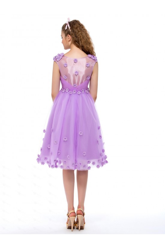 A-Line Knee-Length Short Prom Evening Formal Party Dresses ED010646