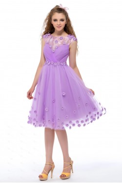 A-Line Knee-Length Short Prom Evening Formal Party Dresses ED010646