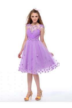 A-Line Knee-Length Short Prom Evening Formal Party Dresses ED010646