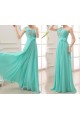 A-Line One-Shoulder Beaded Long Chiffon Prom Evening Formal Party Dresses ED010647