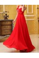A-Line One-Shoulder Beaded Long Chiffon Prom Evening Formal Party Dresses ED010647