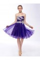 A-Line Strapless Short Purple Sequin Prom Evening Formal Party Dresses ED010652