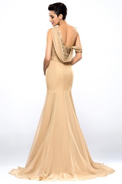 Mermaid Split-Front Long Chiffon Prom Evening Formal Party Dresses ED010654