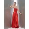 A-Line Strapless Beaded Long Red Prom Evening Formal Party Dresses ED010656