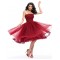 A-Line Strapless Short Tulle Prom Evening Formal Party Dresses ED010658