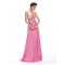 A-Line Sweetheart Beaded Long Pink Prom Evening Formal Party Dresses ED010659