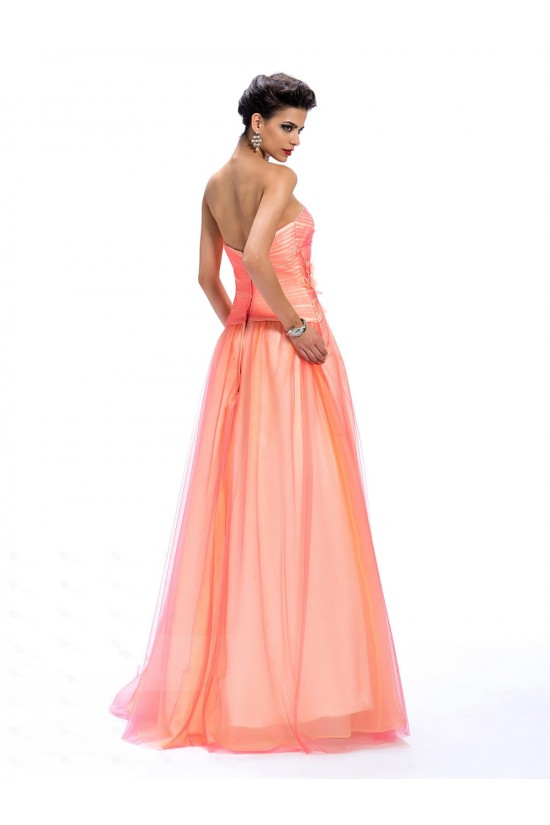 A-Line Sweetheart Beaded Long Prom Evening Formal Party Dresses ED010660