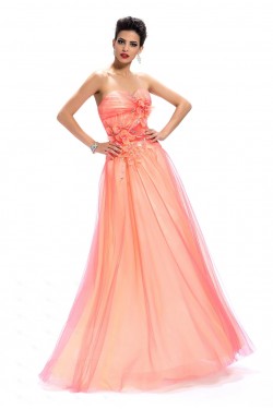 A-Line Sweetheart Beaded Long Prom Evening Formal Party Dresses ED010660