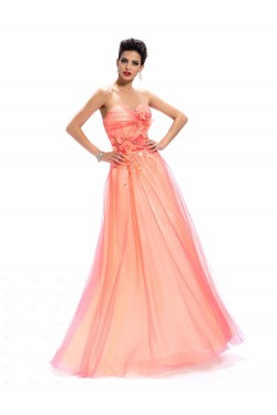 A-Line Sweetheart Beaded Long Prom Evening Formal Party Dresses ED010660