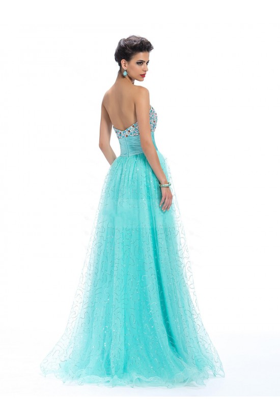 A-Line Sweetheart Beaded Sequin Long Blue Prom Evening Formal Party Dresses ED010661 A-Line Sweetheart Beaded Sequin Long Blue Prom Evening Formal Party Dresses ED010661