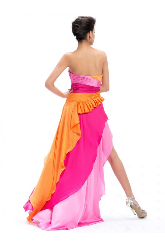 High Low Sweetheart Beaded Long Prom Evening Formal Party Dresses ED010664