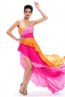 High Low Sweetheart Beaded Long Prom Evening Formal Party Dresses ED010664