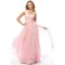 A-Line Sweetheart Long Pink Chiffon Prom Evening Formal Party Dresses ED010665