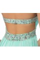 A-Line Strapless Beaded Long Chiffon Prom Evening Formal Party Dresses ED010666