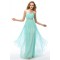 A-Line Strapless Beaded Long Chiffon Prom Evening Formal Party Dresses ED010666