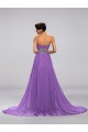 A-Line Sweetheart Beaded Long Purple Chiffon Prom Evening Formal Party Dresses ED010680