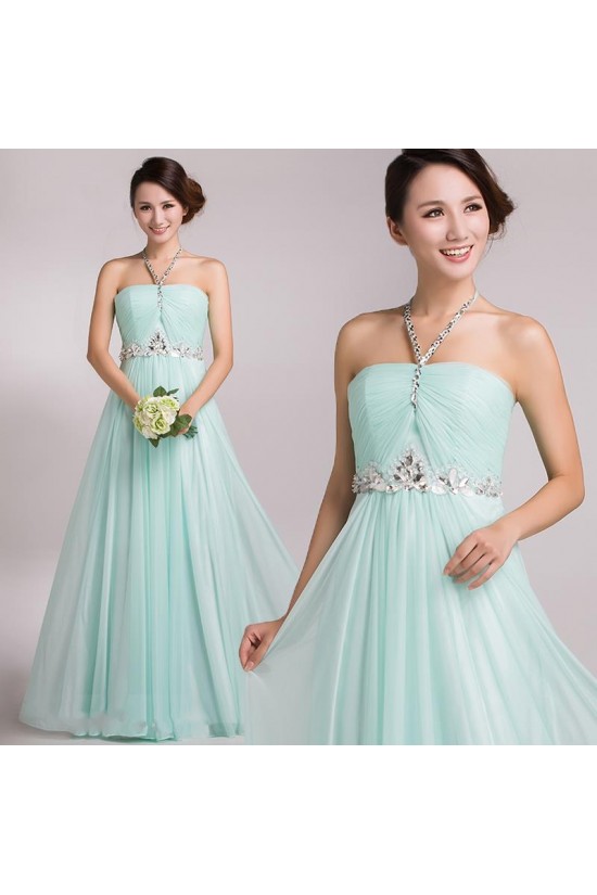 A-Line Halter Beaded Long Chiffon Prom Evening Formal Party Dresses ED010694 A-Line Halter Beaded Long Chiffon Prom Evening Formal Party Dresses ED010694