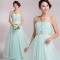 A-Line Halter Beaded Long Chiffon Prom Evening Formal Party Dresses ED010694
