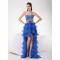 High Low Sweetheart Beaded Chiffon Prom Evening Formal Party Dresses ED010698
