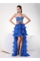 High Low Sweetheart Beaded Chiffon Prom Evening Formal Party Dresses ED010698