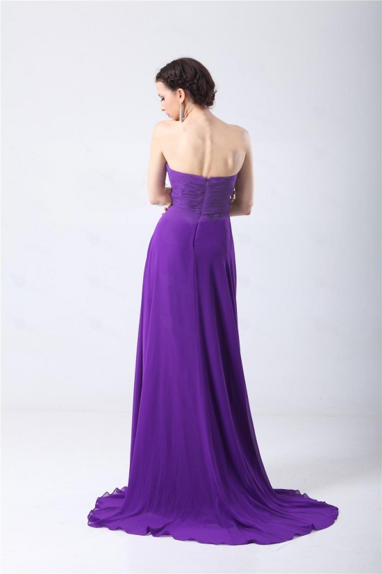 Sheath/Column Sweetheart Beaded Long Purple Chiffon Prom Evening Formal Party Dresses ED010700 Sheath/Column Sweetheart Beaded Long Purple Chiffon Prom Evening Formal Party Dresses ED010700