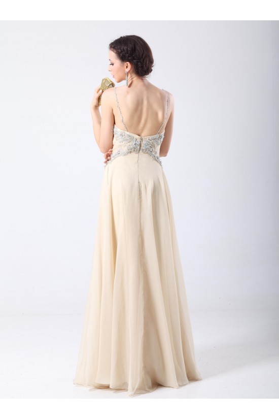 A-Line Spaghetti Strap Beaded Long Chiffon Prom Evening Formal Party Dresses ED010701 A-Line Spaghetti Strap Beaded Long Chiffon Prom Evening Formal Party Dresses ED010701