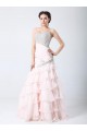 Trumpet/Mermaid Sweetheart Beaded Long Pink Prom Evening Formal Party Dresses ED010705