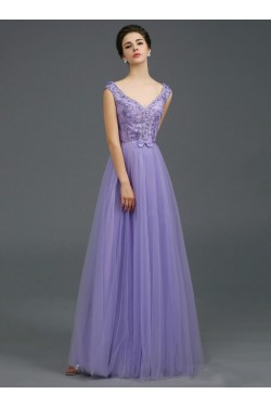 A-Line Off-the-Shoulder Beaded Long Prom Evening Formal Party Dresses ED010708