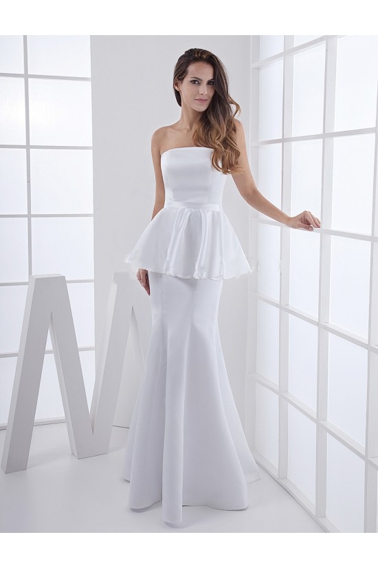 Trumpet/Mermaid Strapless Long White Prom Evening Formal Party Dresses ED010711 Trumpet/Mermaid Strapless Long White Prom Evening Formal Party Dresses ED010711