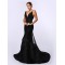 Trumpet/Mermaid Long Black Prom Evening Formal Party Dresses ED010714
