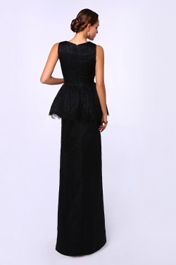 Elegant Long Black Lace Prom Evening Formal Party Dresses ED010716