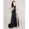 Sexy Backless Beaded Long Black Prom Evening Formal Party Dresses ED010718